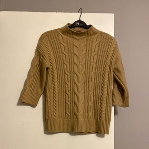 Vince Camuto Women’s Cable Knit 3/4 Sleeve Pullover Sweater